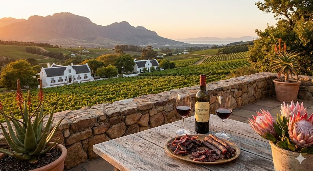 South Africa vineyards