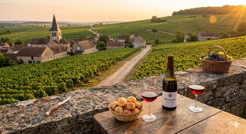 Burgundy vineyards